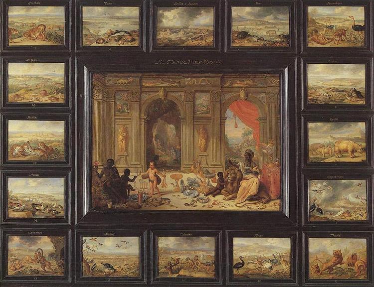 Jan Van Kessel the Younger Gemalde Der Erdteil Afika France oil painting art